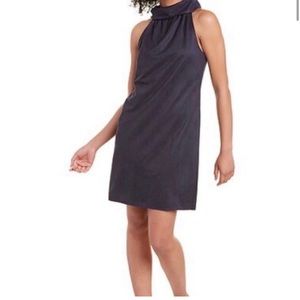 Sail to sable navy sleeveless dress button back detail small NWOt